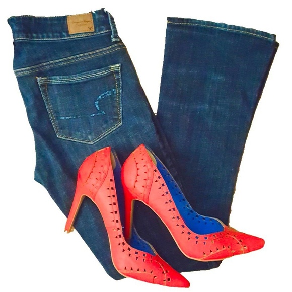 American Eagle Outfitters Denim - American Eagle Outfitters Dark Blue Boot Cut Jeans